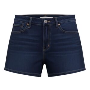 Levi’s mid rise dark wash denim jean shorts women’s size 6